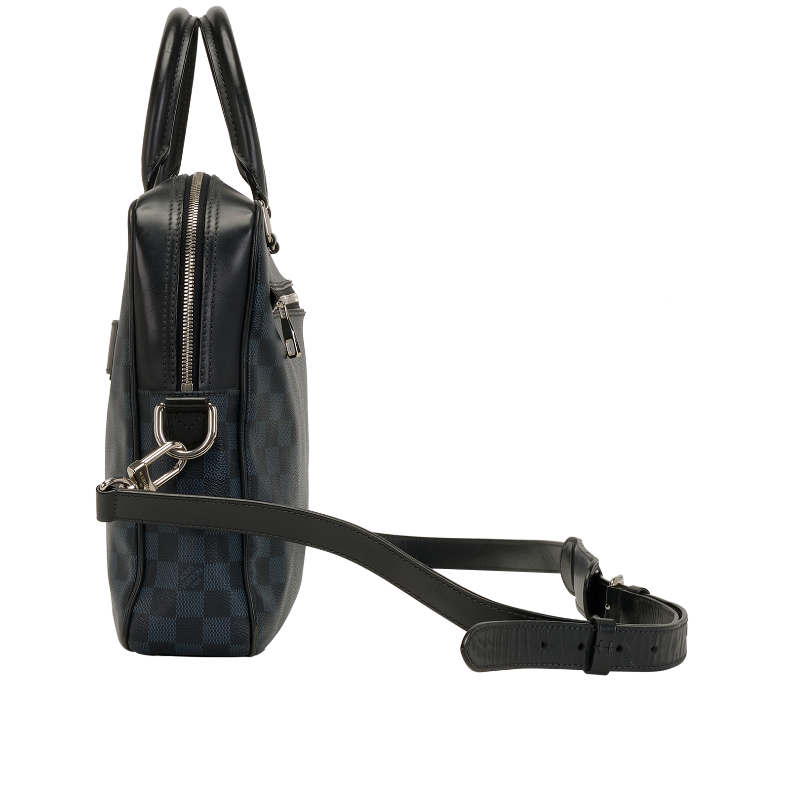 Porte-Documents Voyage NM Briefcase, &pound;550, Handbags, Navy, Canvas, Bottom view